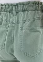 Bayan Yeşil Ultra Yüksek Bel Baggy-Fit Pantolon ( TENCEL™ )