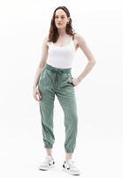 Bayan Yeşil  Orta Bel Jogger Pantolon ( TENCEL™ )