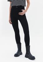 Bayan Siyah Ultra Yüksek Bel Skinny-Fit Pantolon