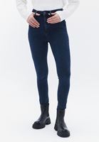 Women Blue Ultra High Rise Skinny Fit Pants