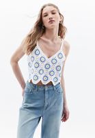 Bayan Çok Renkli Tığ İşi Crop Top