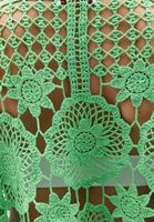 Women Green Crochet Crop Blouse