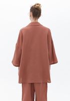 Women Brown Cotton Oversize Shirt