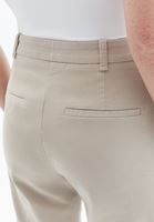 Women Beige High Rise Straight Fit Pants