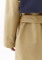 Women Beige Trenchcoat with Belt Detail