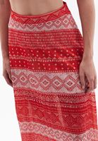 Women Mixed Ultra High Rise Maxi Skirt