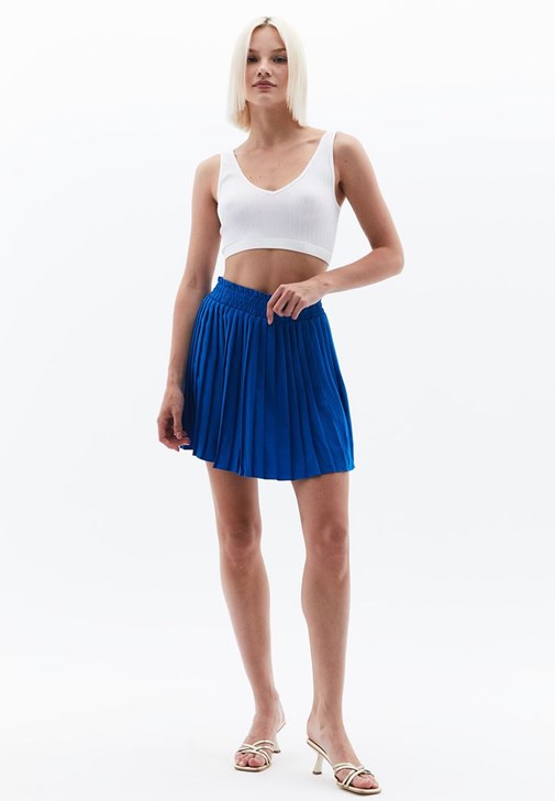 Pleated mini skirt online hotsell