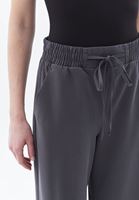 Women Grey High Rise Wide Leg Pants