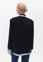 Bayan Siyah Oversize Blazer Ceket