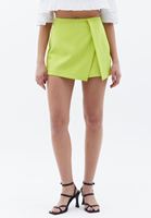 Women Green High Rise Short Skirt