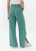 Bayan Yeşil Ultra Yüksek Bel Tüvit Pantolon 