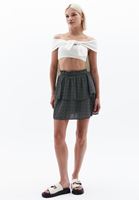 Women Mixed Patterned Mini Skirt