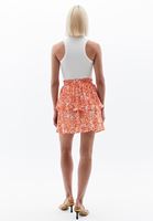 Women Mixed Patterned Mini Skirt