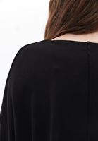 Women Black Knitwear Cardigan with Buttons