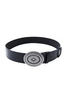 Women Black Belt with Buckle Detail