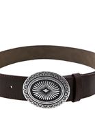 Women Brown Belt with Buckle Detail