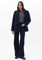 Bayan Mavi Oversize Blazer Denim Ceket