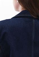 Bayan Mavi Oversize Blazer Denim Ceket