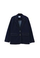 Bayan Mavi Oversize Blazer Denim Ceket