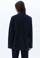 Bayan Mavi Oversize Blazer Denim Ceket