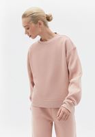 Bayan Pembe Sıfır Yaka Sweatshirt