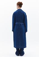 Women Blue Oversize Trenchcoat with Belt