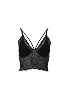 Biye Detaylı Dantelli Bralet	ve Slim-Fit Pantolon Kombini