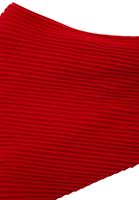 Women Red Pleated Scarf