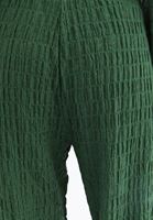 Women Green High Rise Wide Leg Pants