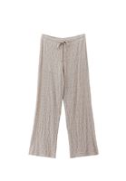 Women Beige High Rise Wide Leg Pants