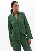 Women Green Oversize Shirt