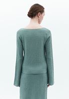 Women Green Top with Tie-up Detail