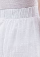 Women White Mini Skirt with Elastic Waist Band