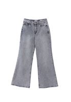 Women Grey High Rise Wide Leg Pants