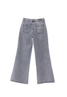 Women Grey High Rise Wide Leg Pants