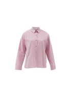 Bayan Pembe Loose-Fit Poplin Gömlek