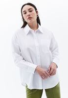 Women White Oversize Poplin Shirt