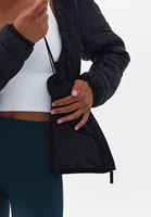 Women Black Quilted Crop Puffer Jacket