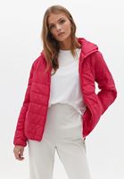 Women Pink Quilted Crop Puffer Jacket