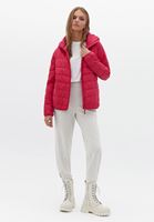 Women Pink Quilted Crop Puffer Jacket