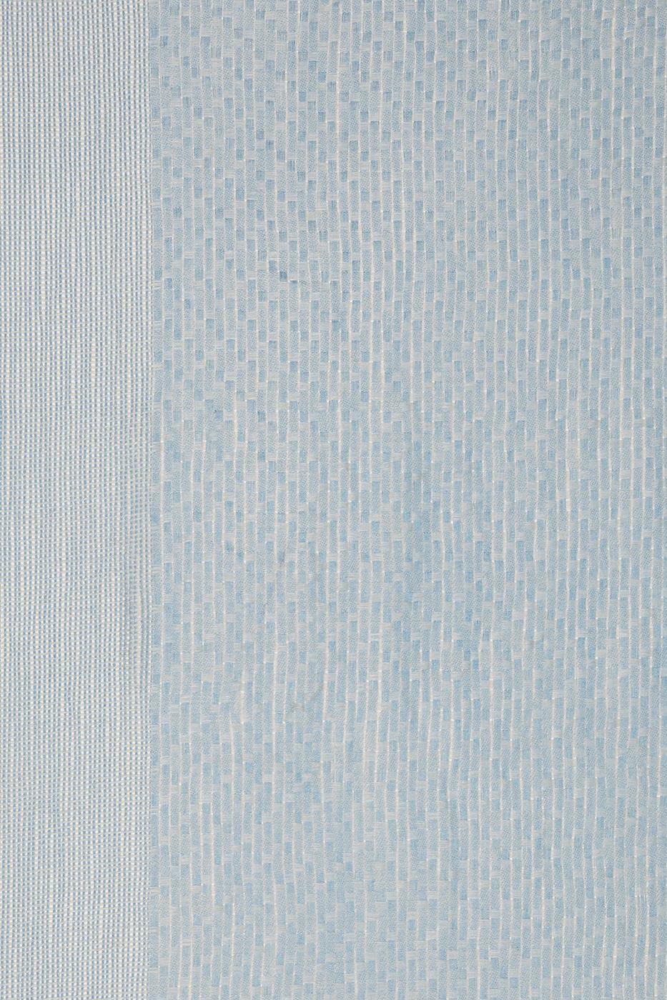 Perspective Zigzag Desenli Püsküllü Açık Mavi Şal 0241. 1