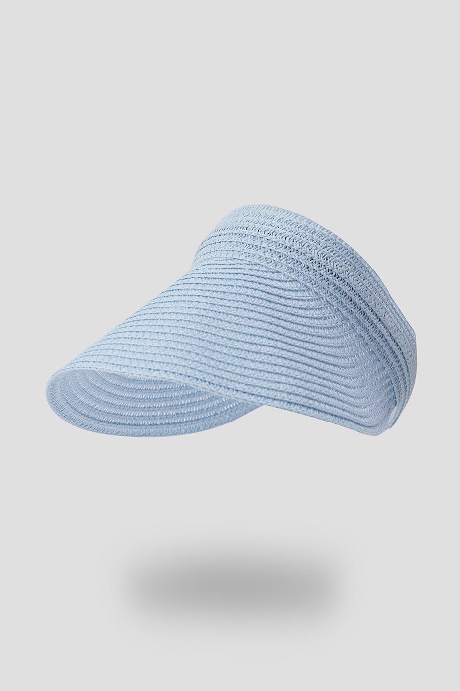 Hasır Açık Mavi Vizör Şapka